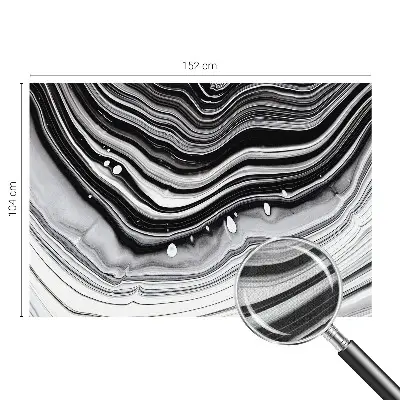 Selbstklebende Fototapete fürs Wohnzimmer mit optischem Wellenmuster