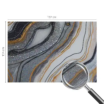 Selbstklebende Fototapete fürs Schlafzimmer mit Steinwellen-Motiv