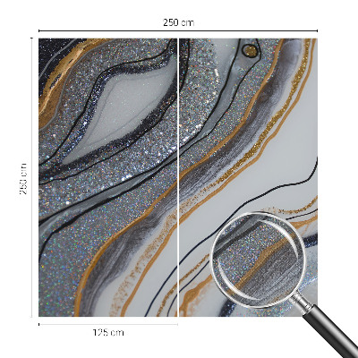 Selbstklebende Fototapete fürs Schlafzimmer Steinwellen