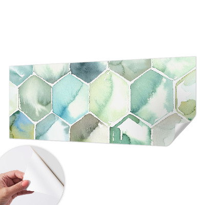 22D-Fototapete Pastellfarbene Sechsecke