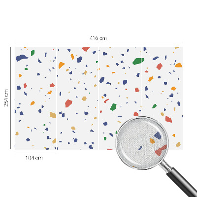 22D-Fototapete fürs Wohnzimmer Regenbogenstücke