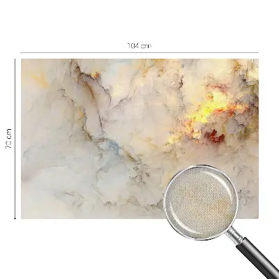 22D-Fototapete fürs Schlafzimmer mit einer farbenfrohen Landschaft
