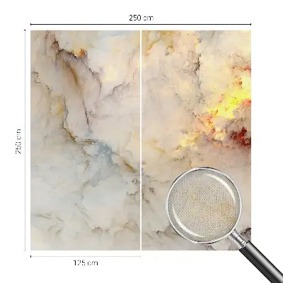 22D-Fototapete fürs Schlafzimmer mit einer farbenfrohen Landschaft