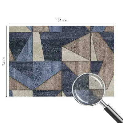 Motivtapete fürs Wohnzimmer mit geometrischen Mustern