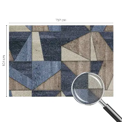 Motivtapete fürs Wohnzimmer mit geometrischen Mustern