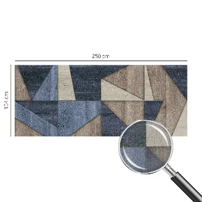 Motivtapete fürs Wohnzimmer mit geometrischen Mustern