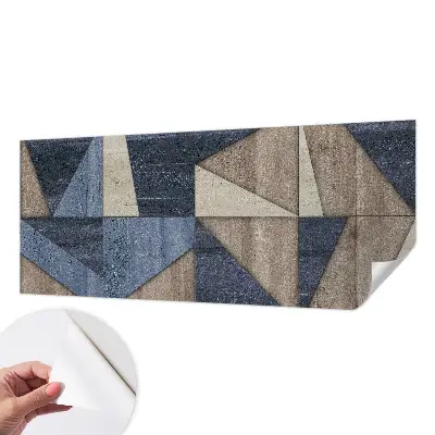 Motivtapete fürs Wohnzimmer mit geometrischen Mustern