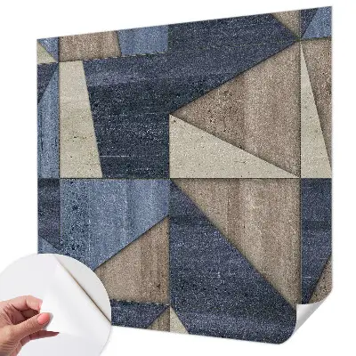 Motivtapete fürs Wohnzimmer mit geometrischen Mustern
