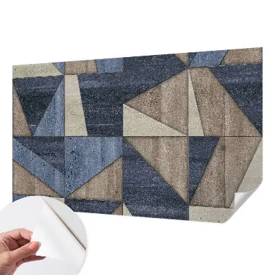 Motivtapete fürs Wohnzimmer mit geometrischen Mustern
