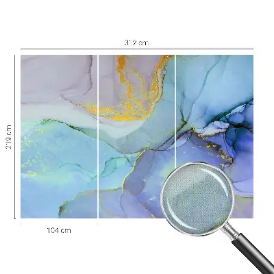 Motivtapete nach Maß mit Aquarellformen