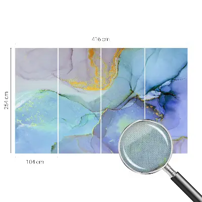 Motivtapete nach Maß mit Aquarellformen