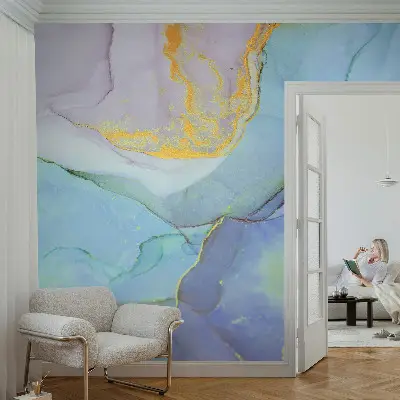 Motivtapete nach Maß mit Aquarellformen