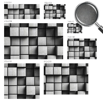 Moderne Fototapete nach Maß Geometrische Würfel