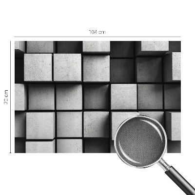 Moderne Fototapete nach Maß mit geometrischem Würfelmuster