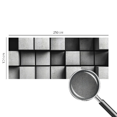 Moderne Fototapete nach Maß mit geometrischem Würfelmuster