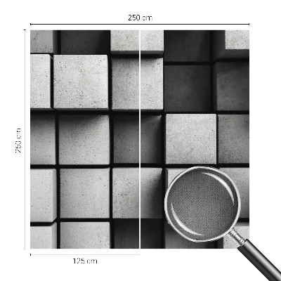 Moderne Fototapete nach Maß mit geometrischem Würfelmuster