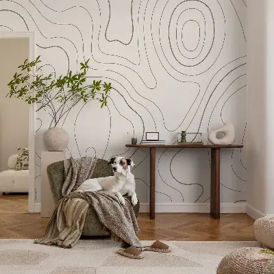Selbstklebende Fototapete für die Wand mit Motiv von Flüssigkeitsleitungen