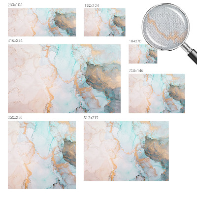 Selbstklebende Fototapete fürs Kinderzimmer Aquarellwellen