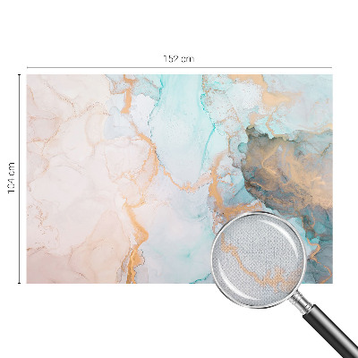 Selbstklebende Fototapete fürs Kinderzimmer mit Aquarellwellen als Motiv