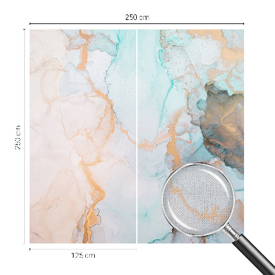 Selbstklebende Fototapete fürs Kinderzimmer mit Aquarellwellen als Motiv