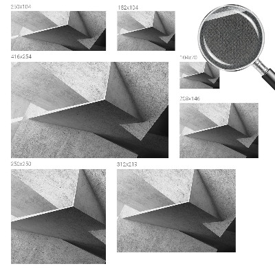 Selbstklebende Fototapete fürs Schlafzimmer mit geometrischen Strukturen