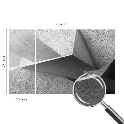 Selbstklebende Fototapete fürs Schlafzimmer mit geometrischen Strukturen