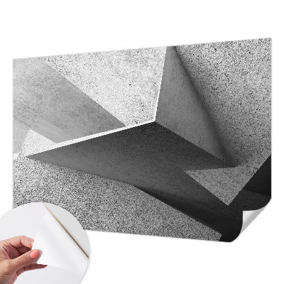 Selbstklebende Fototapete fürs Schlafzimmer mit geometrischen Strukturen