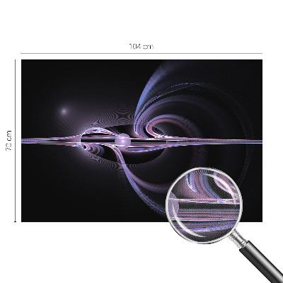 23D-Fototapete fürs Schlafzimmer mit einer kosmischen abstraktion als motiv
