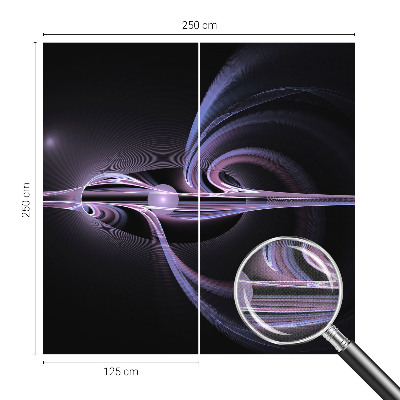 23D-Fototapete fürs Schlafzimmer mit einer kosmischen abstraktion als motiv