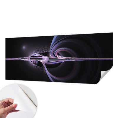 23D-Fototapete fürs Schlafzimmer mit einer kosmischen abstraktion als motiv