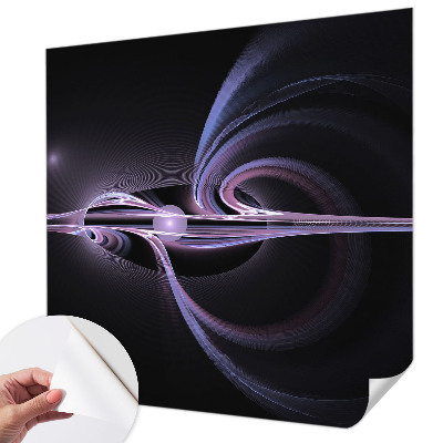 23D-Fototapete fürs Schlafzimmer mit einer kosmischen abstraktion als motiv