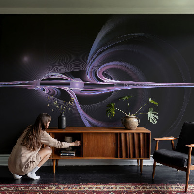 23D-Fototapete fürs Schlafzimmer Kosmische Abstraktion