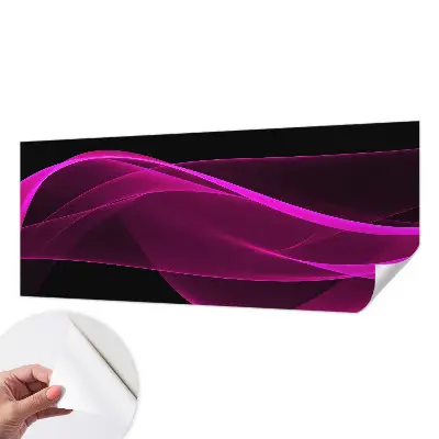 Moderne Fototapete nach Maß mit rosa Bändern