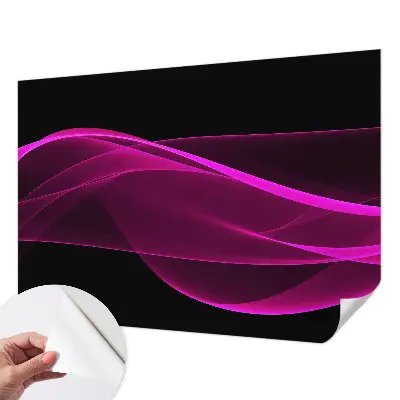 Moderne Fototapete nach Maß mit rosa Bändern