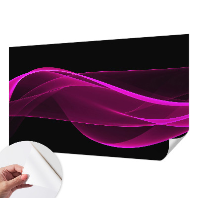 Moderne Fototapete nach Maß Rosa Bänder