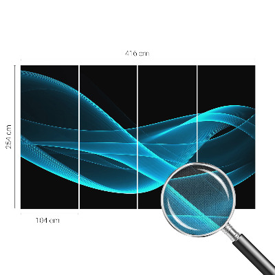 Vintage tapete Auffällige Wellen