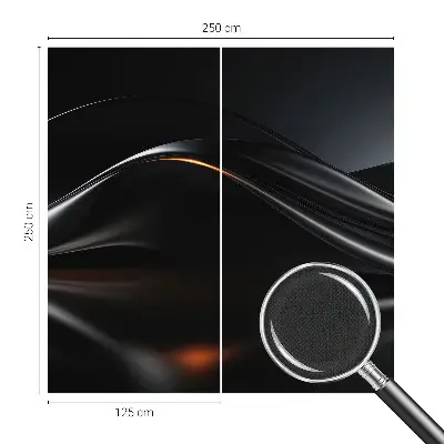 Motivtapete nach Maß mit metallic-schimmerndem Wellenmuster