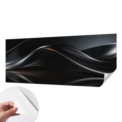 Motivtapete nach Maß mit metallic-schimmerndem Wellenmuster
