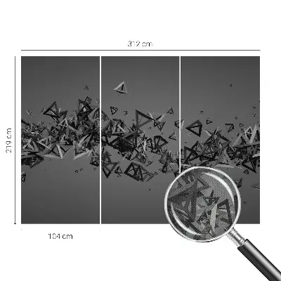 Hochwertige Bildtapete mit geometrischem abstraktem Motiv