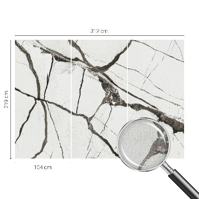 Selbstklebende Fototapete mit Marmorrissen als Motiv