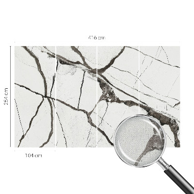 Selbstklebende Fototapete mit Marmorrissen als Motiv