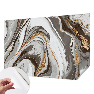 Selbstklebende Fototapete für die Wand mit Marmorwirbel-Design