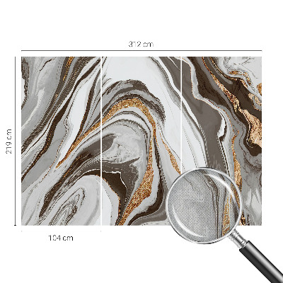 Selbstklebende Fototapete für die Wand mit Marmorwirbel-Design