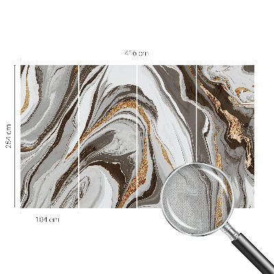Selbstklebende Fototapete für die Wand mit Marmorwirbel-Design
