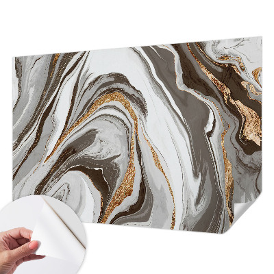 Selbstklebende Fototapete für die Wand mit Marmorwirbel-Design