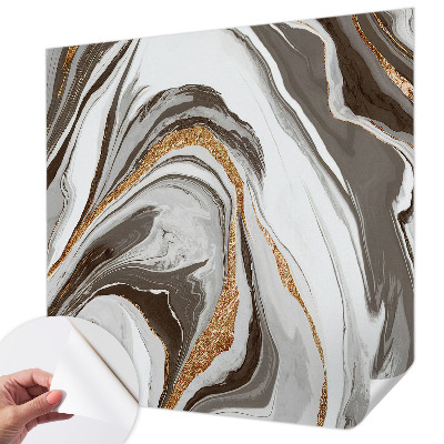 Selbstklebende Fototapete für die Wand mit Marmorwirbel-Design