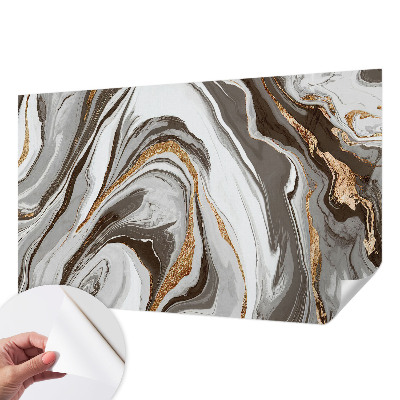 Selbstklebende Fototapete für die Wand mit Marmorwirbel-Design