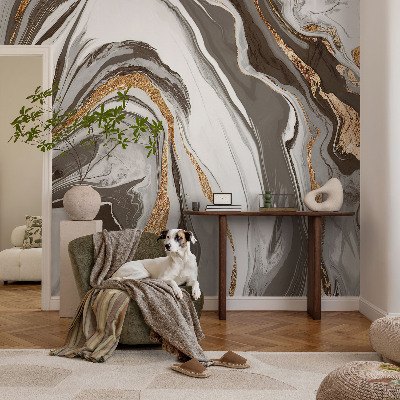 Selbstklebende Fototapete für die Wand mit Marmorwirbel-Design