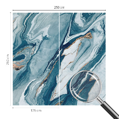 Selbstklebende Fototapete fürs Schlafzimmer mit mineralischem Design