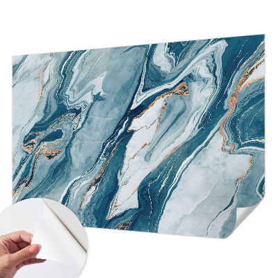 Selbstklebende Fototapete fürs Schlafzimmer mit mineralischem Design